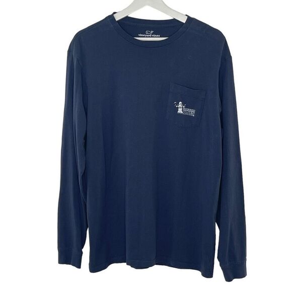 Vineyard Vines “Every Day Should Feel This Good” Men’s long sleeve navy blue tee - Picture 1 of 7